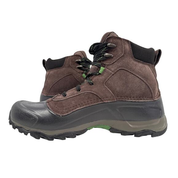 The North Face Snowfuse Winter Boots Men's Size 13 Brown Waterproof Suede - Picture 2 of 10